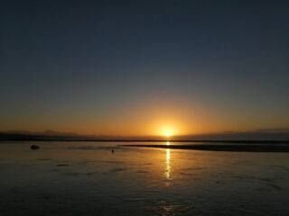 Photo of the the ocean during sunset at Keurbooms Lagoon Caravan Park